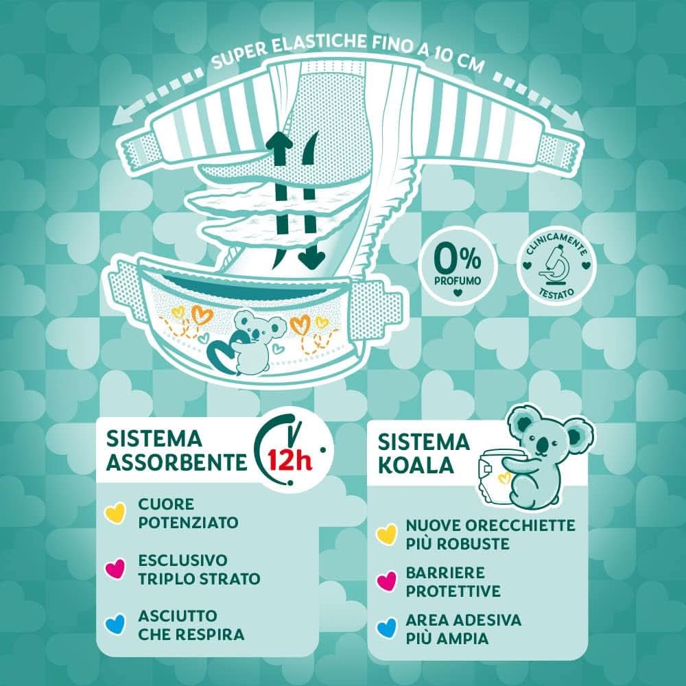 Pampers Baby Dry Junior, 176 couches, taille 5 (11-25 kg) Mère et Enfant Naty Shop