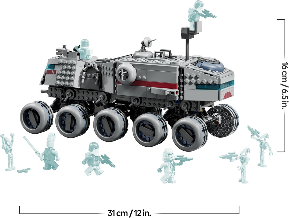 LEGO Star Wars : The Clone Wars Republikanischer Juggernaut - Jeu avec véhicule de transport - Jeu avec lumière - Jeu créatif pour les fans d'enfants et d'enfants - 75413