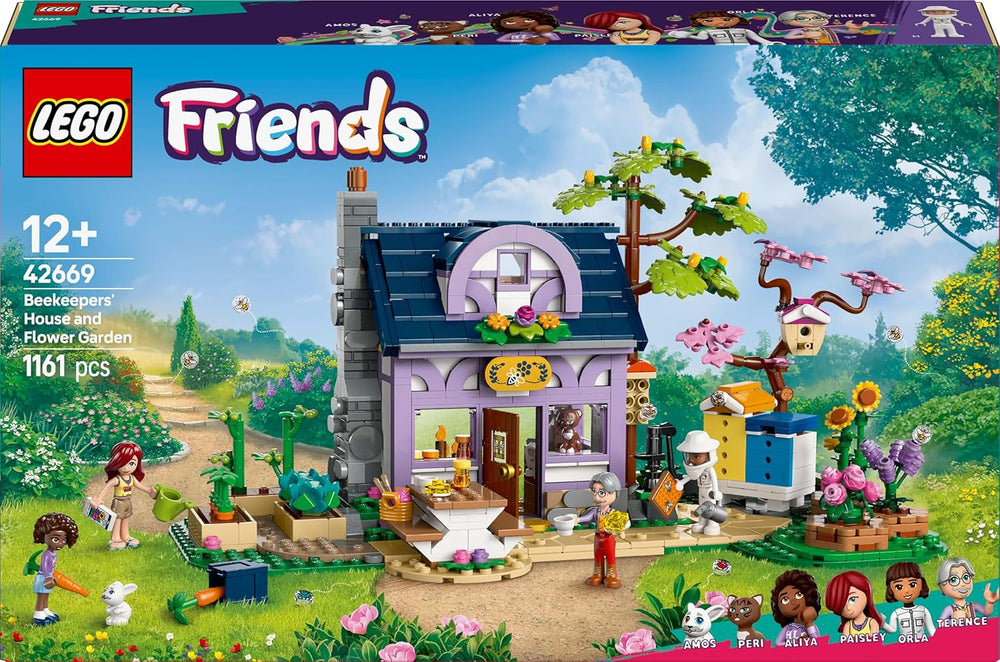 LEGO Friends House and Flower Garden L'Apiculteur Ensemble de construction Nature Playset Cadeau pour les filles de 12 ans et plus Ensemble de modèles à construire 4 figurines et figurines d'animaux Chat et lapin 42669 Jeux de construction Besuche den LEGO-Store