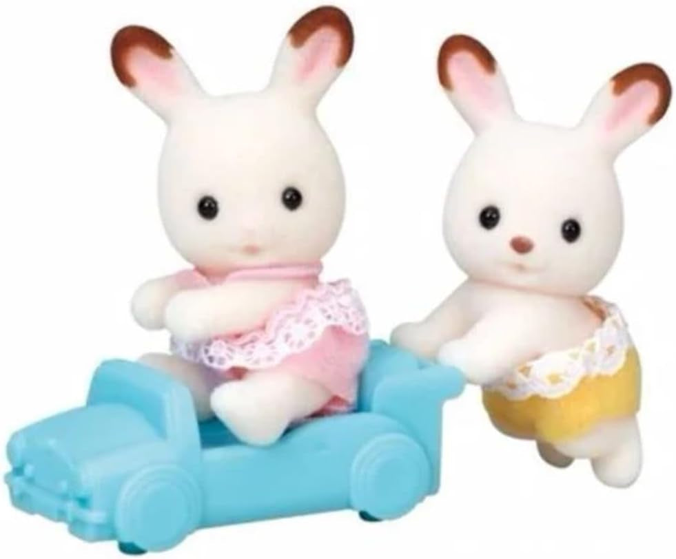 Sylvanian Families L5420 Jumeaux Lapin Chocolat - Naty Shop Poupées Figurines de maison de poupée