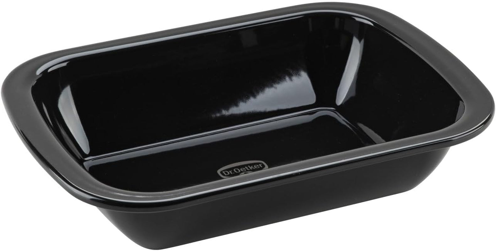 Dr. Oetker Back-Idee Kreativ Dessert- Und Auflaufform Aus Emaille, 39,5 X 28 X 6,5 Cm– Hitzebeständig Bis 400°C, Schnittfest, Kratzfest, Induktionsgeeignet, Schwarz Moules et plaques à pâtisserie Naty Shop 28 X 21 Cm