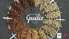 CAFES GUILIS DESDE 1928 AMANTES DEL CAFÉ - Cafea boabe Arabica decofeinizată 1 Kg Cafea Naty Shop
