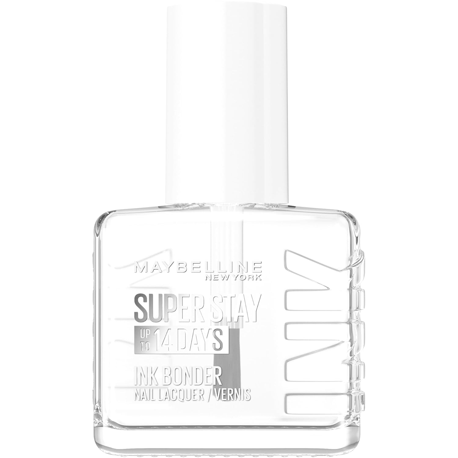 Maybelline New York Super Stay Ink Bonder 025 Crystal Clear - vernis à ongles longue durée pour des ongles forts et une couleur intense, 12,3 ml