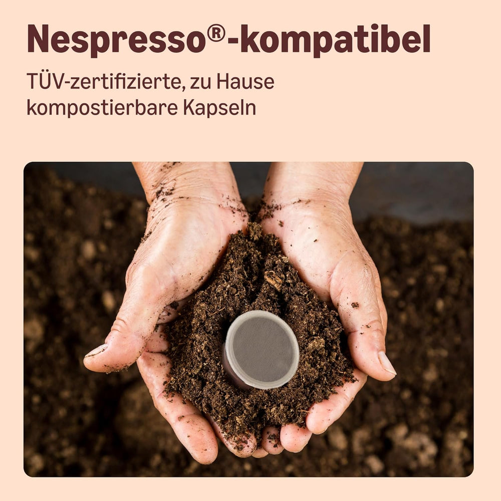 Par Amazon Capsules de café Heimkompostierbare, compatibles avec Nespresso, 100 % Arabica colombien, 20 pièces – Certifié Rainforest Alliance