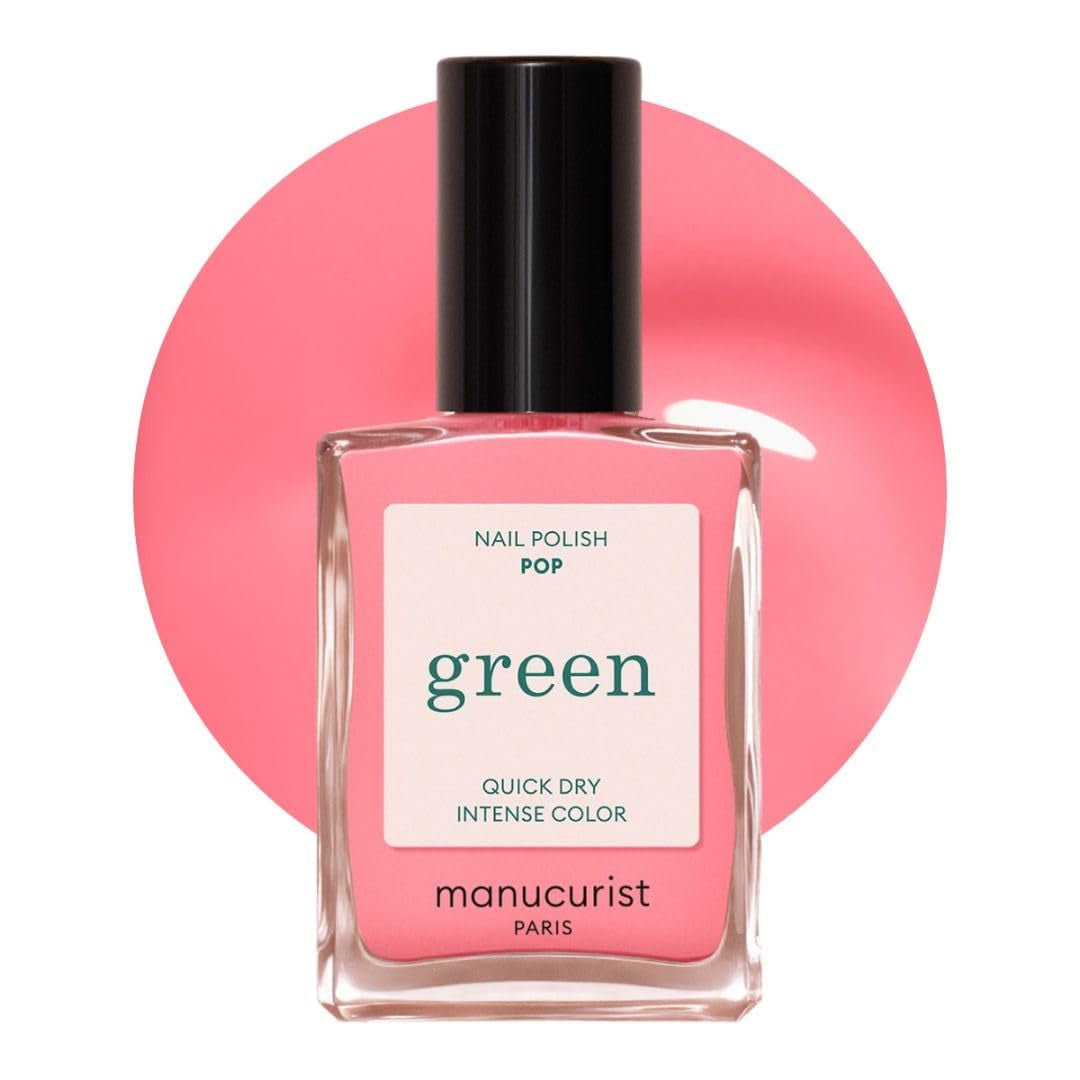Manucurist Green - Vernis à ongles Rosy Beige Shell Beige - Vernis à ongles à séchage rapide - Ongles DIY - Vegan 12-Free - À base de plantes - Vernis à ongles - Fabriqué en France