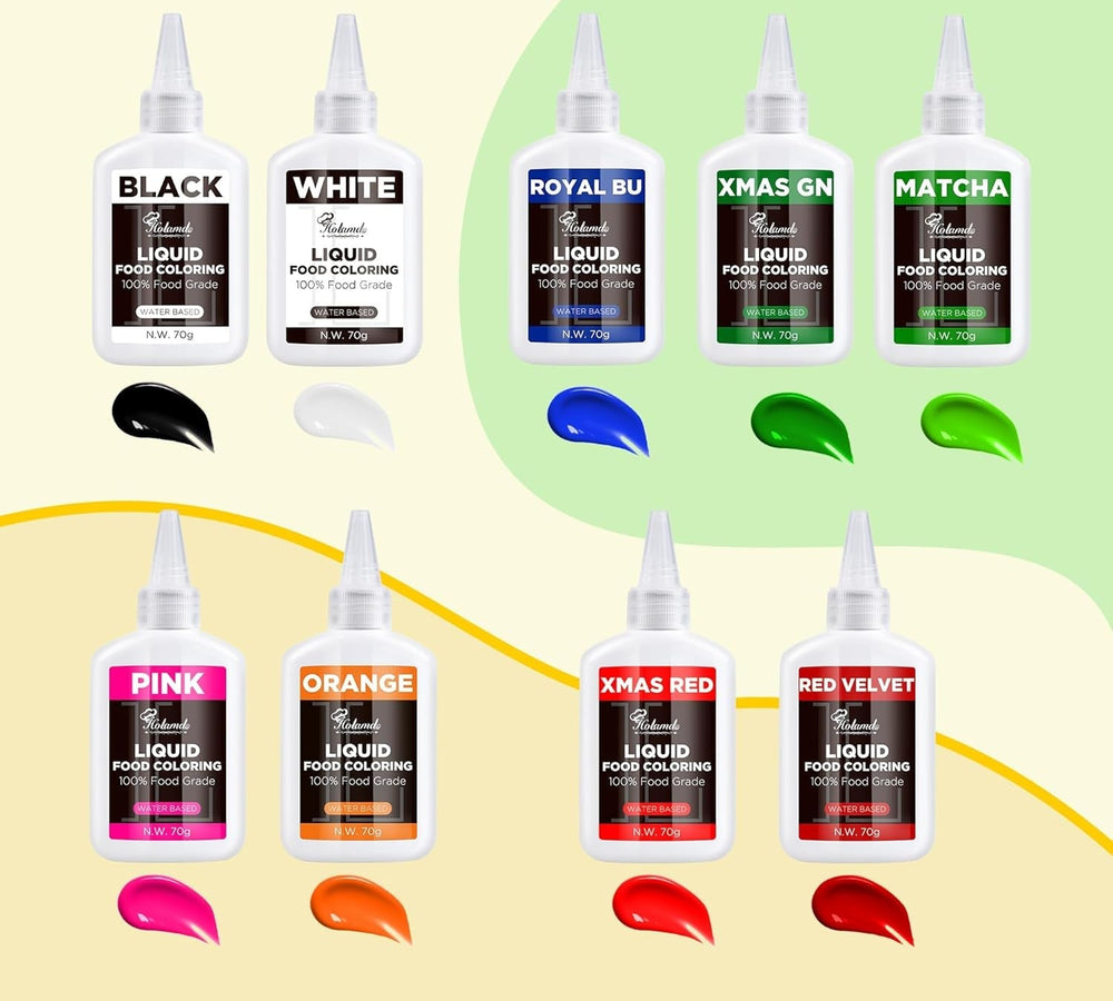 Colorant alimentaire liquide, ensemble de colorants alimentaires velours rouge pour la cuisson de gâteaux, macarons, biscuits, colorant alimentaire pour la décoration de gâteaux, liquide pour colorer les boissons (70 g x 3)