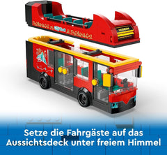Bus à impériale LEGO City, bus jouet à deux étages, ensemble de véhicules pour filles et garçons à partir de 7 ans, contient 5 figurines, dont un bébé dans un landau 60407 Jeux de construction Besuche den LEGO-Store
