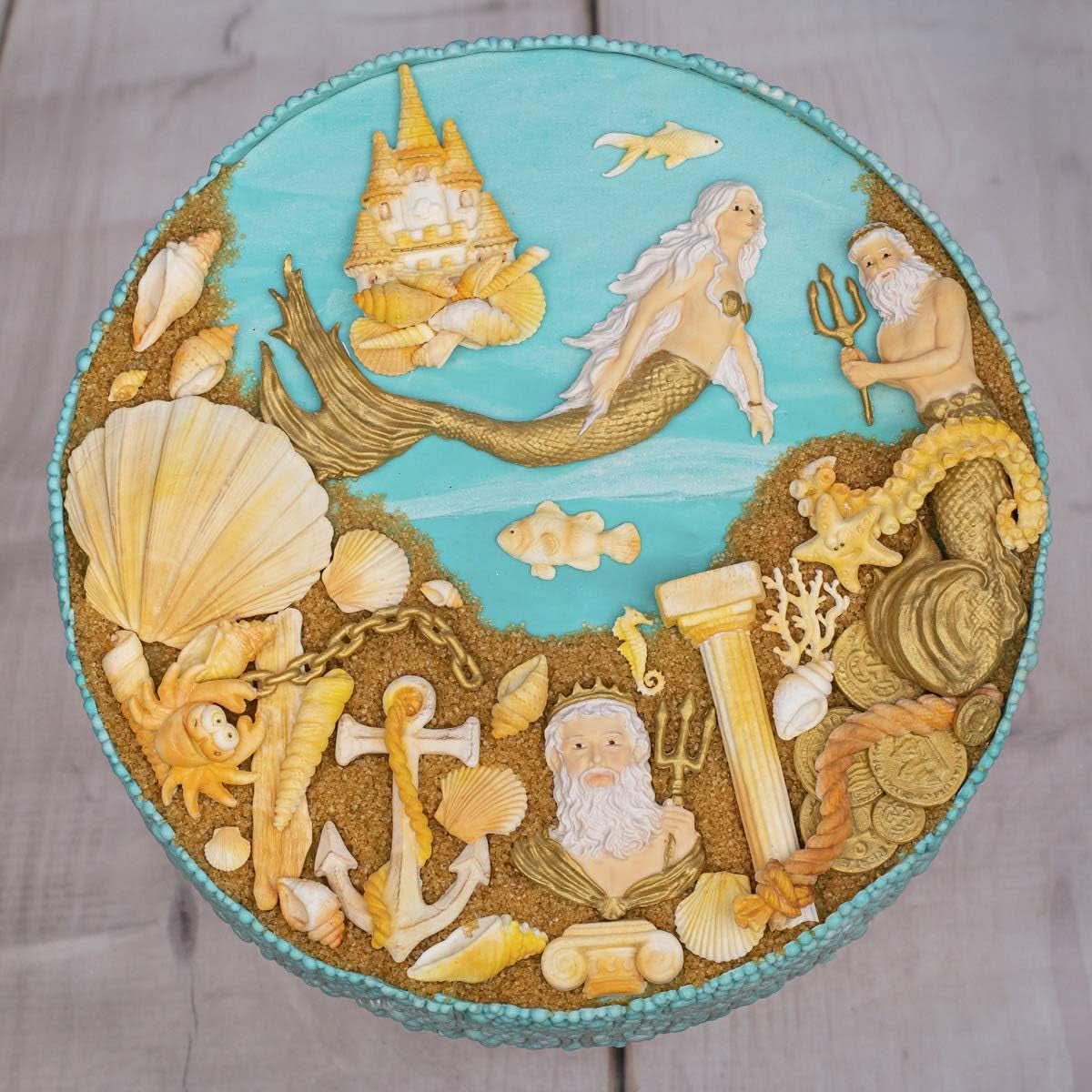 Katy Sue, Moule en silicone décor marin - Pétoncle de cuisine Naty Shop