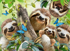 Ravensburger Puzzle 12000203 - Sloth Selfie - puzzle jigsaw 500 piese pentru adulți și copii de peste 10 ani, puzzle cu motiv animalier Puzzle Naty Shop Clasic