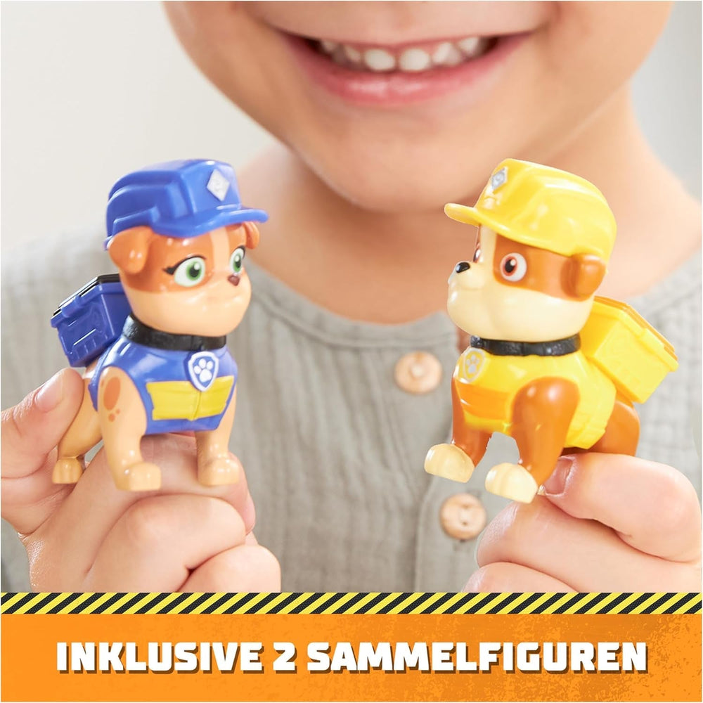 Rubble & Crew - Ensemble de figurines d'action Rubble & Mix, 2 jouets de construction et 85 g de sable de construction cinétique, jouet adapté aux enfants de 3 ans et plus Naty Shop