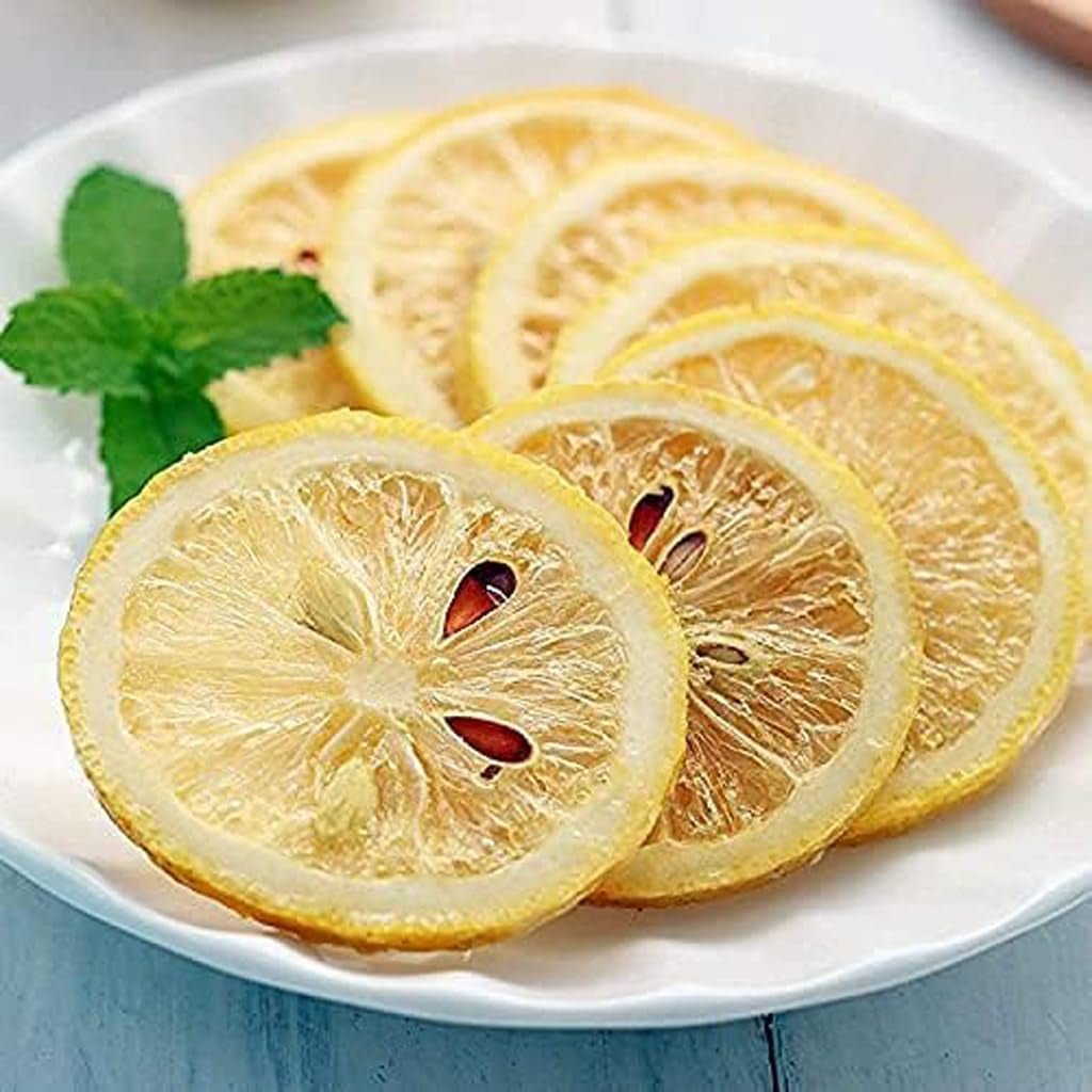 (0,55 £) Tranches de citron séchées, thé au citron, agrumes acidulés et rafraîchissants, sans sucre, végétaliens et casher, 250 g (0,25 kg) (250 g) Produits déshydratés Naty Shop