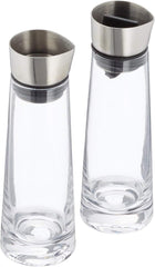 blomus -MACCHIATO- Service à sucre et crème en verre, capacité 180 ml, couvercle en acier inoxydable, pour thé et café, finition de haute qualité, aspect exclusif (H/L/P : 17 x 5,4 x 5,4 cm, Transparent, 63510)