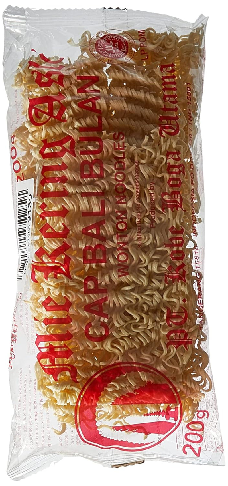 Mie Kering Nouilles Wonton Asli, 200 g