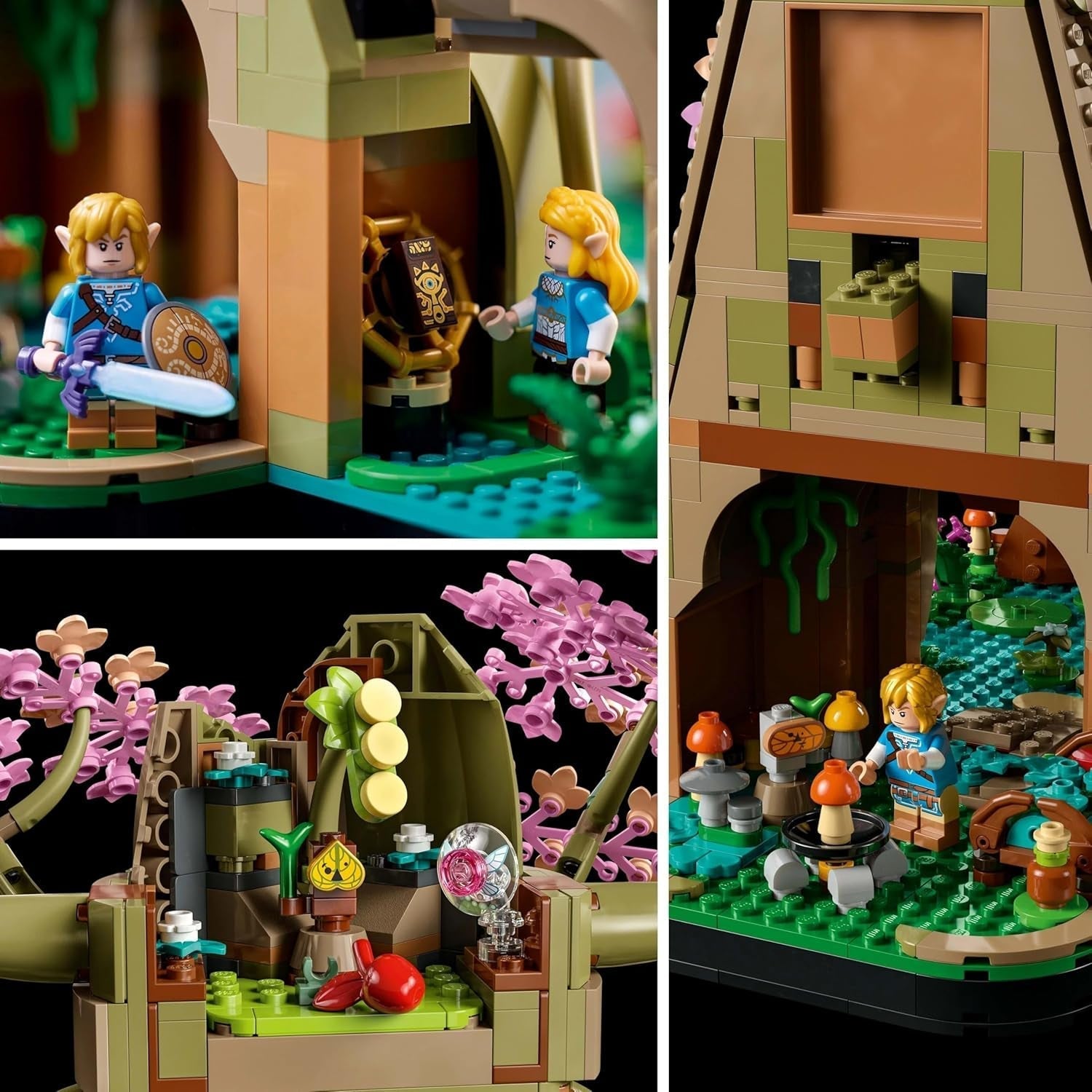 LEGO The Legend of Zelda Deku Tree 2-In-1 - pièce de collection avec princesse Zelda et 3 figurines Link - jeu de construction pour adultes et idée cadeau pour les fans de jeux vidéo - 77092 Jeux de construction Besuche den LEGO-Store