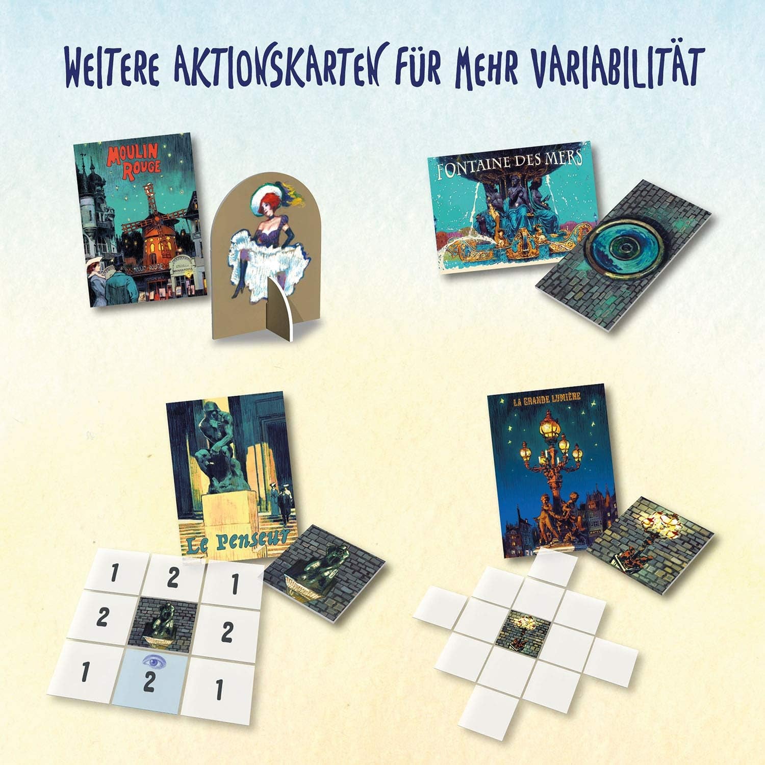 KOSMOS 680442 Paris - Ville Lumière Duel des meilleurs chantiers Jeu de stratégie à 2 joueurs avec des règles simples Jeu à 2 joueurs à partir de 10 ans