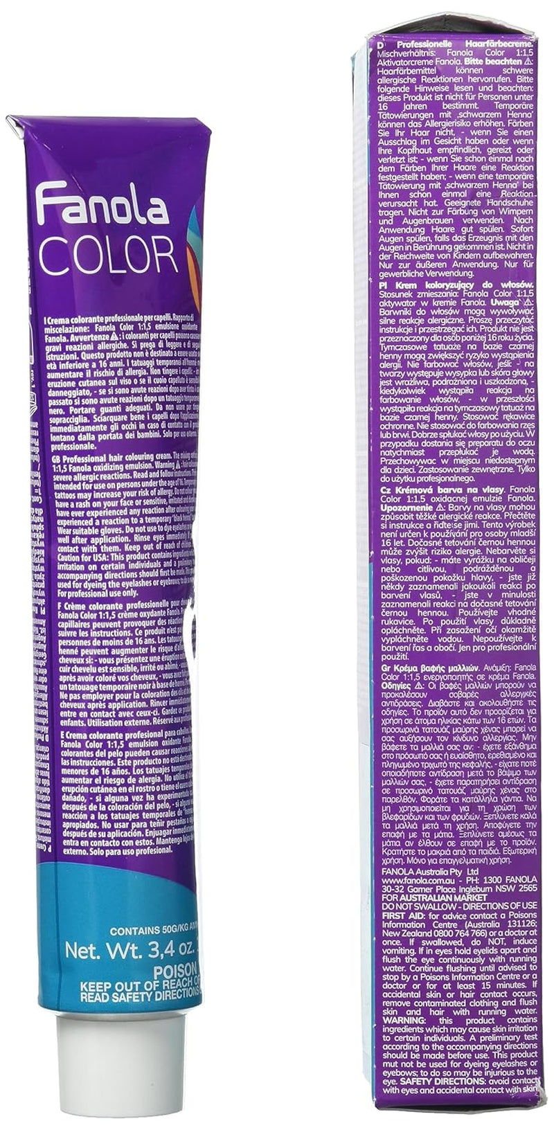 Fanola crema colore Crème colorante 7.0 Blond, 100 ml Teinture capillaire Naty Shop