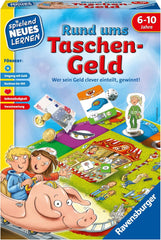 Ravensburger 24996 - Tout sur l'argent de poche - Jouer et apprendre pour les enfants, jeu éducatif pour les 6-10 ans, apprendre par le jeu pour 2-4 joueurs