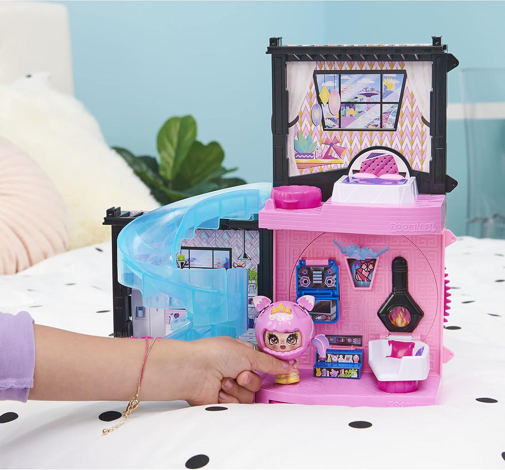 Zoobles Magic Mansion Maison de rêve transformable 6 pièces, toboggan et accessoires