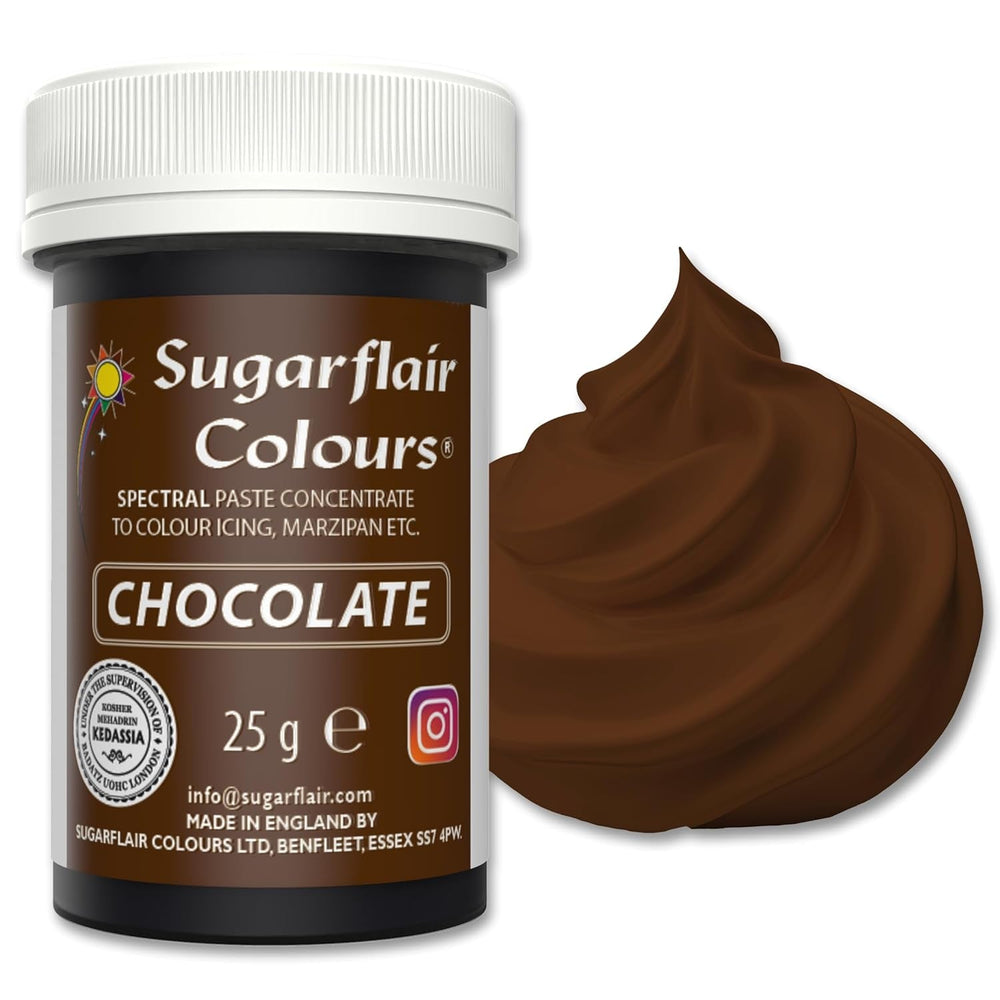 Pâte colorante alimentaire graphite Sugarflair, colorant alimentaire spectral concentré pour crème au beurre, fondant, glaçage, mélanges à gâteaux, macarons et plus encore ! - 25g