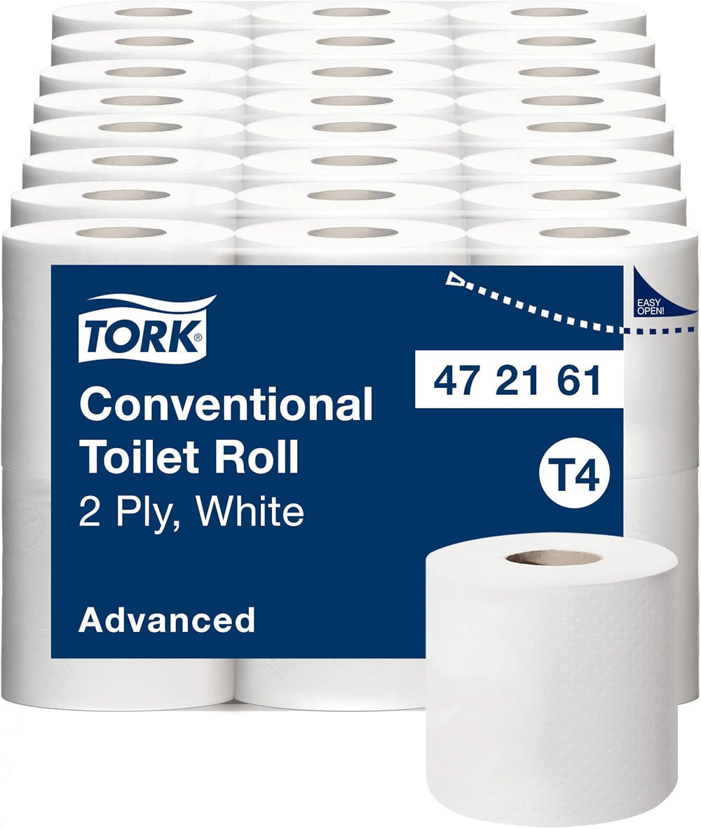 Papier toilette Tork petit rouleau blanc T4, avancé, 2 épaisseurs, 48 ​​× 200 feuilles, 472161