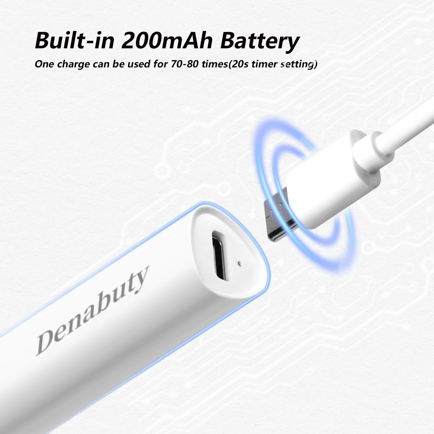 Denabuty UV Lampe Für Gelnägel, Mini U V LED Lampe Für Nägel Wiederaufladbar Mit Ständer Tragbare Kleine UV Nagellampe Für Gel Nagellack, Zum Aushärten Von Nagelkleber & Nail Tips Weiß