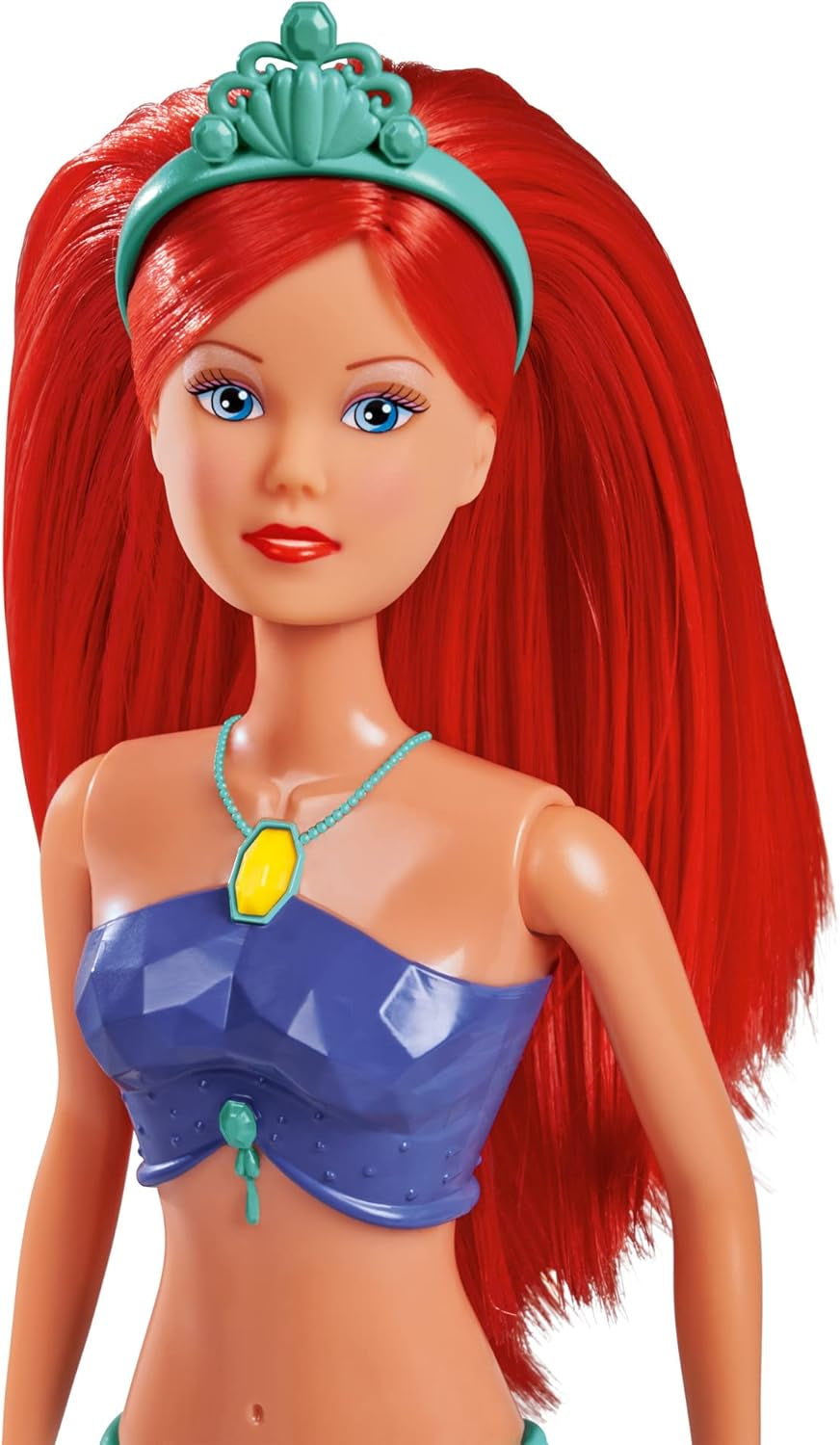 Simba 105733656 - Poupée Sirène Étincelante Steffi Love (39 cm) - Jouet imperméable arc-en-ciel lumineux à couleur changeante pour enfants de 3 ans et plus