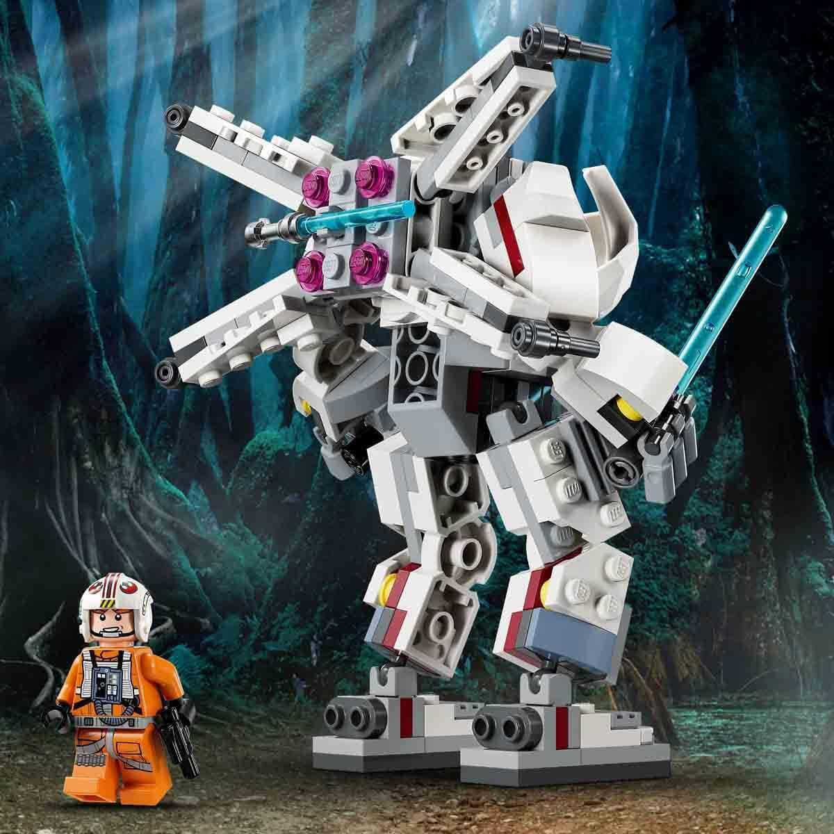 LEGO Star Wars Le X-Wing Mech de Luke Skywalker, briques à collectionner, action-aventure, idée cadeau pour garçons et filles créatifs à partir de 6 ans 75390 Jeux de construction Besuche den LEGO-Store