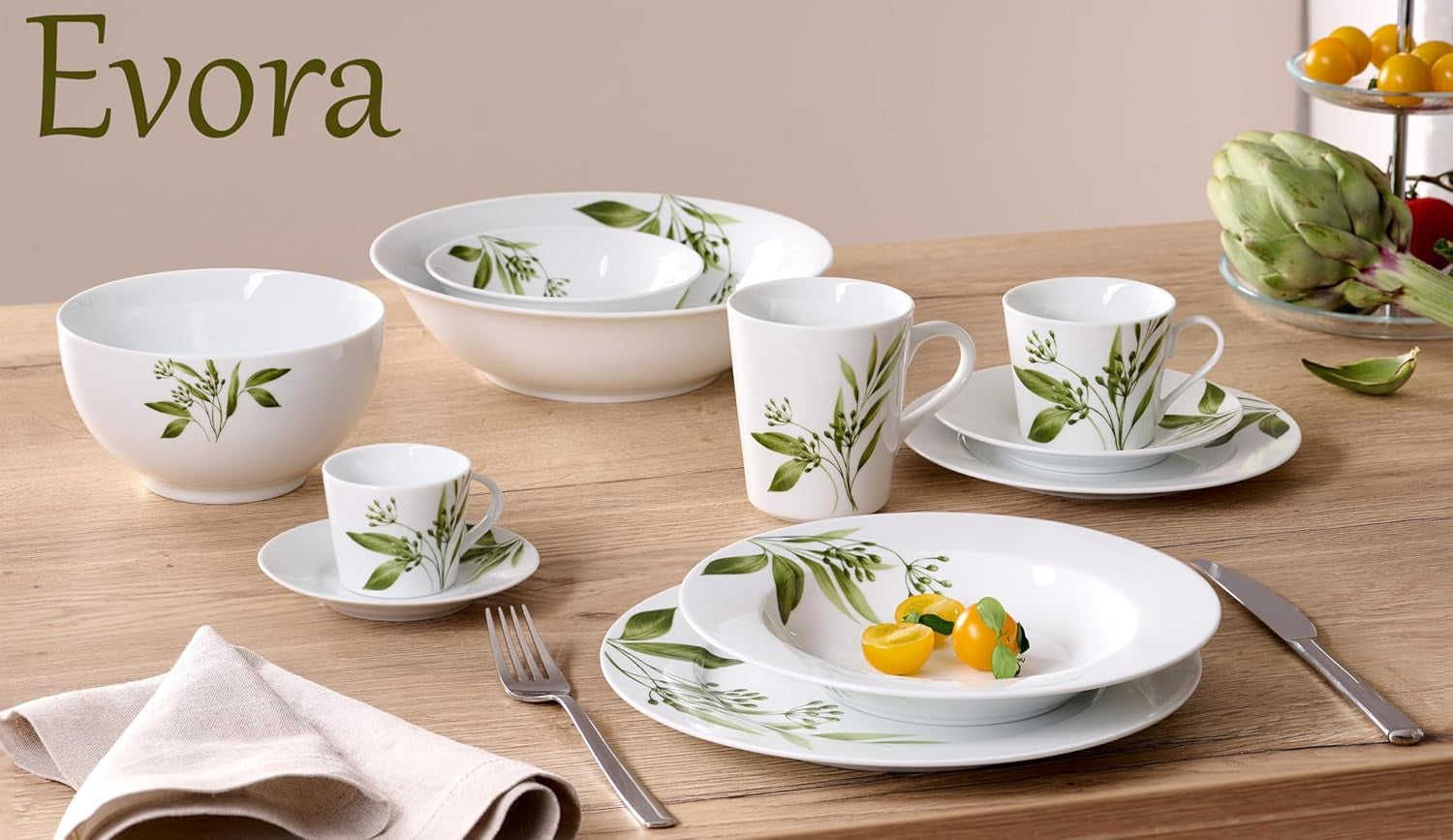 Ritzenhoff & Breker Evora service de table, 12 pièces, porcelaine, blanc