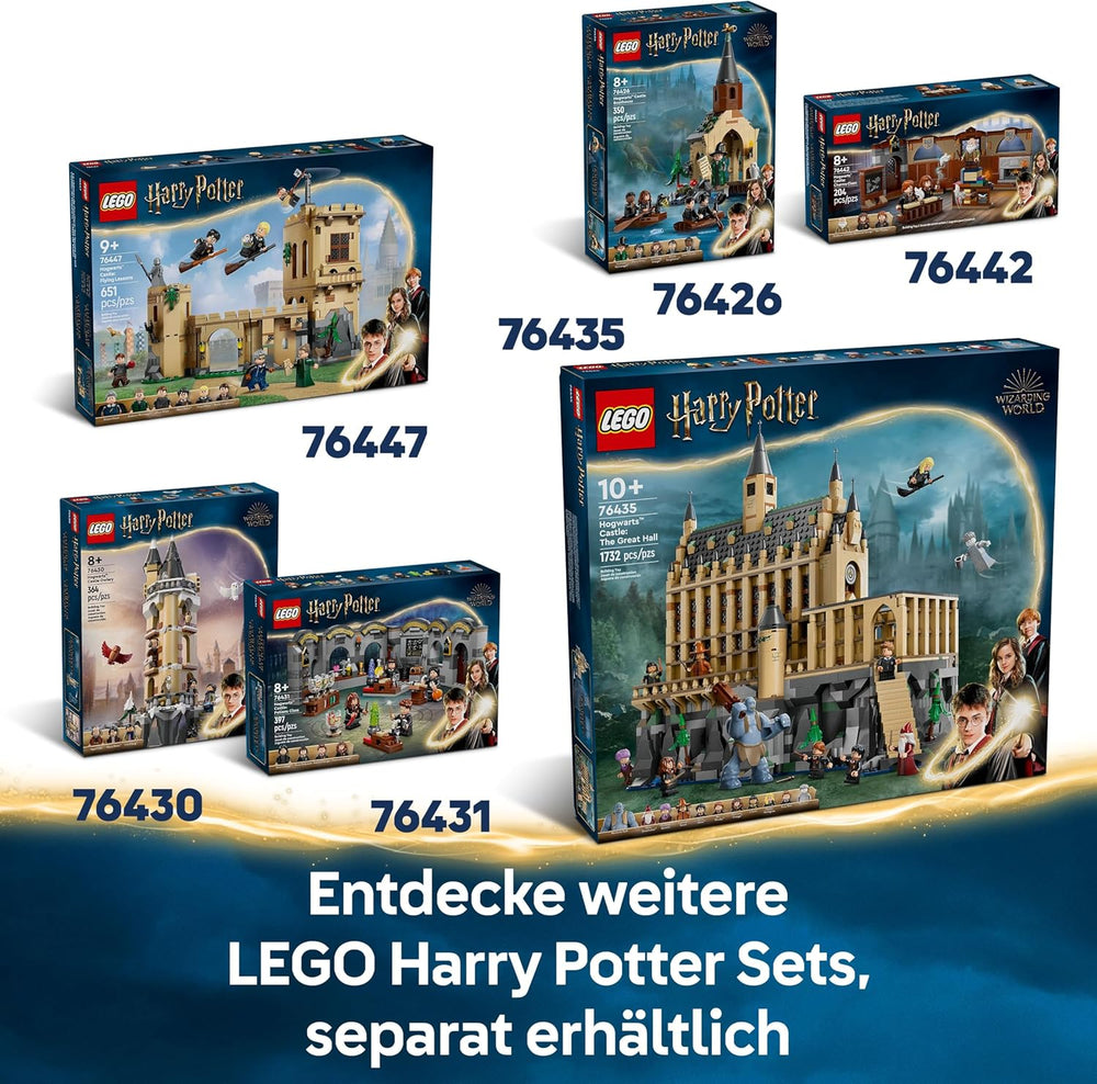LEGO Harry Potter Schloss Poudlard : Zauberkunstunterricht, set avec 3 figurines, inkl. Hermione Granger & Ron Weasley, Wingardium Leviosa Funktion, Jeu pour filles et jeunes à partir du 8 janvier 76442