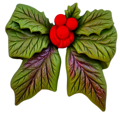 Décoration comestible Fleur de Noël pour gâteaux – Goût sucré et texture croquante