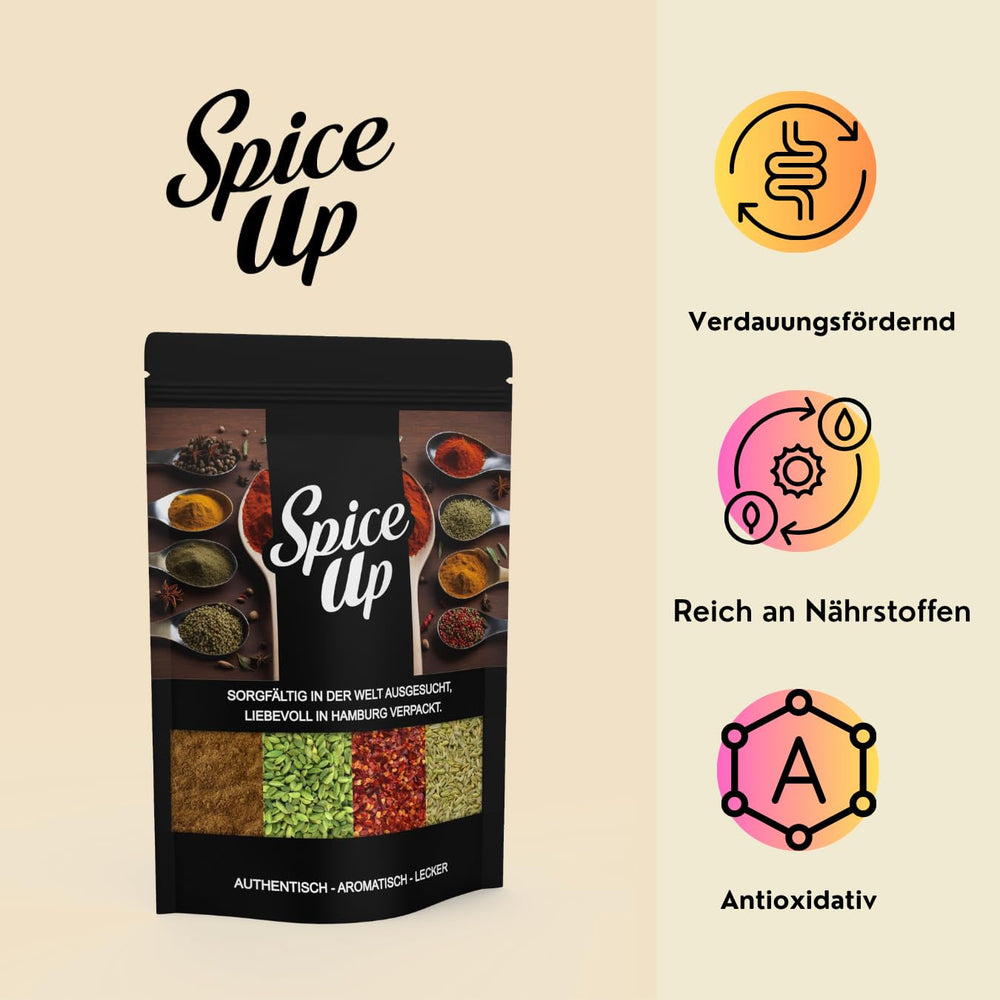 Colorant alimentaire orange Spice up 50G - Colorant alimentaire orange 50G - Poudre de couleur vive pour idées de cuisine et de pâtisserie - Pour desserts, boissons, currys et décorations créatives - Végétalien et sans additifs artificiels