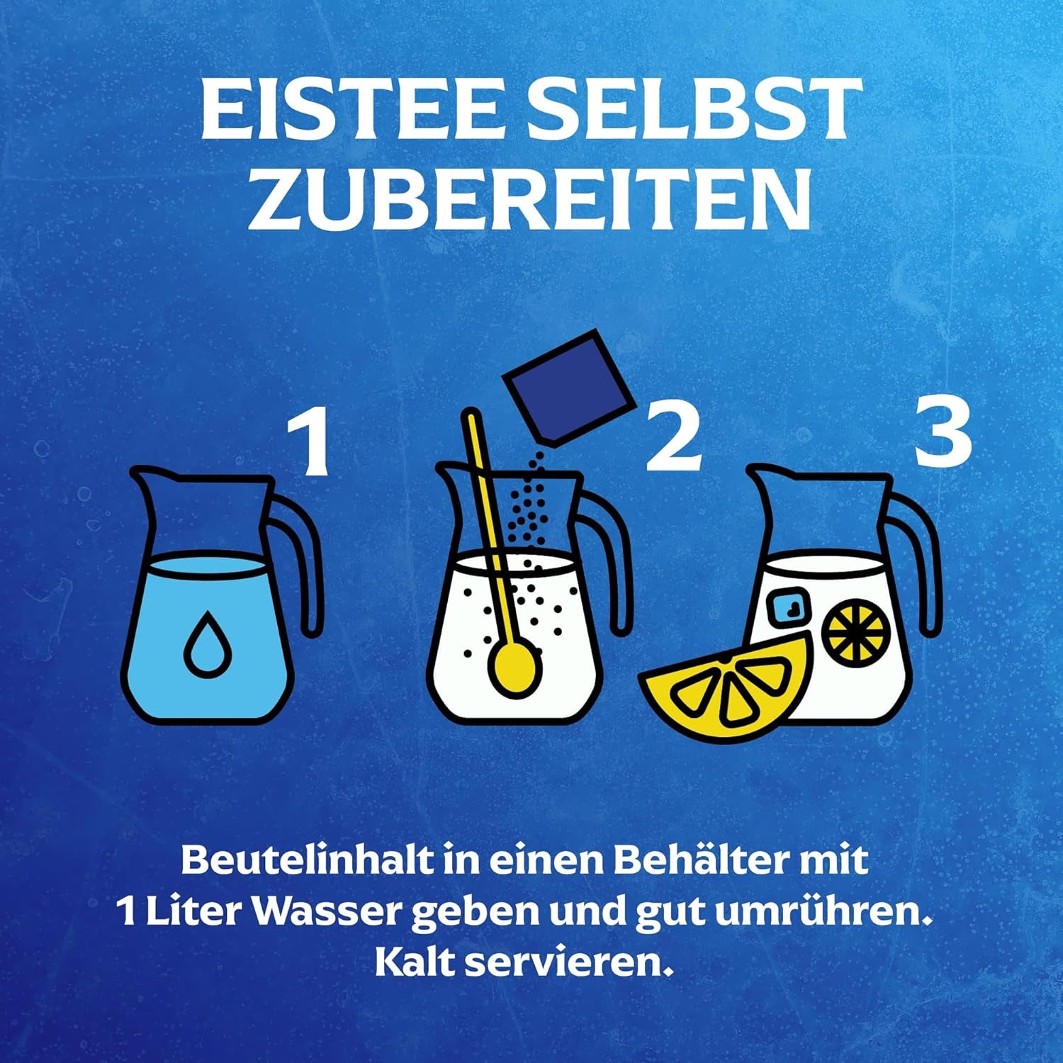 Lipton Peach Iced Tea Set, rafraîchissant pour toute la famille, 18 sachets de thé, poudre de brassage maison