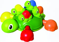 TOMY T72097 Familia de broaște țestoase, Distracție colorată pentru baie și învățare pentru cadă, piscină și bazin de înot, Jucărie pentru cadă, Jucărie de apă pentru cadă, Jucărie pentru bebeluși, Cadouri de naștere, De la 12 luni Jucarii Bebe Naty Shop Familia broaștelor țestoase