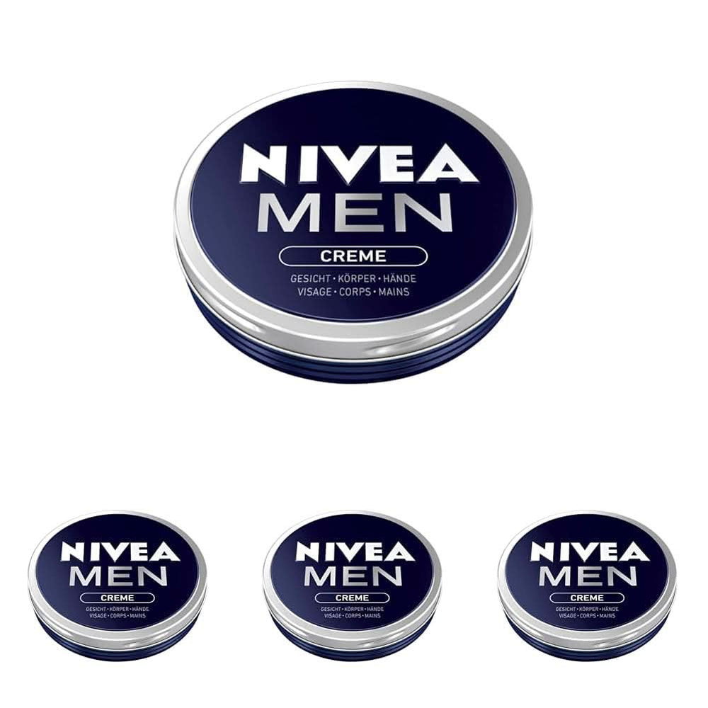 NIVEA MEN Creme, cremă hrănitoare pentru piele cu vitamina E, 150 ml Naty Shop 4 x 75 ml 75 ml