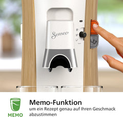 Machine à expresso avec capsules PHILIPS Senseo Select - Intensity Plus, avec fonction Mémo pour 3 spécialités de café, Crema Plus, produit écologique, haute qualité, blanc soyeux (CSA240/05)