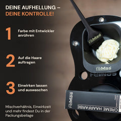 FemMas Oxycreme in 6% 1000 ml I Agent oxidant pentru colorarea și vopsirea părului I Aplicare ușoară și fixare optimă I Dezvoltator pentru rezultate uniforme în calitate de salon I Dezvoltator pentru colorarea părului Vopsea pentru par Naty Shop