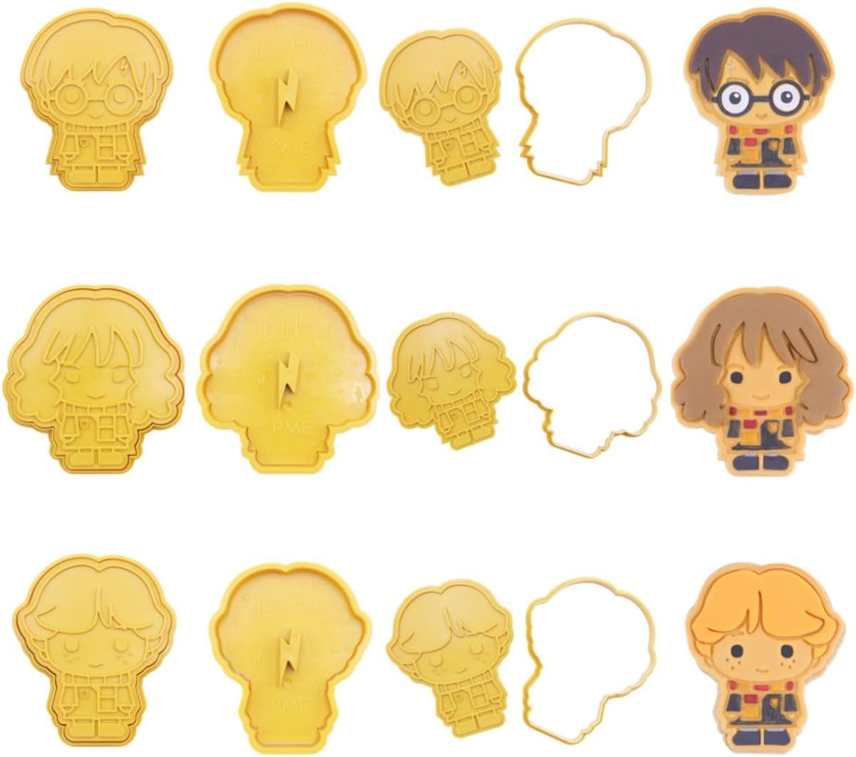 Moules à biscuits et fondants Harry Potter, Harry, Ron et Hermione