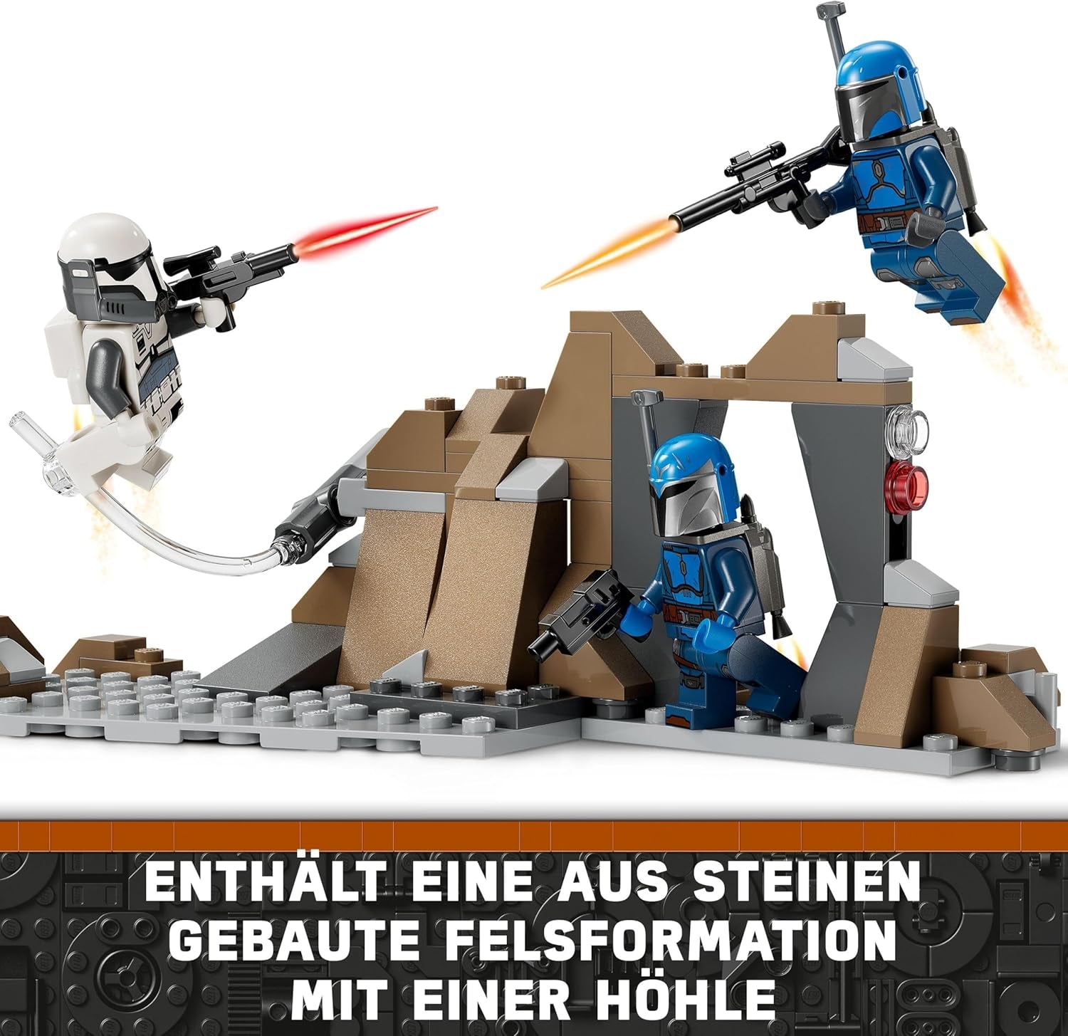 LEGO Star Wars : Mandalorian Ambush on Mandalore Battle Pack, jouet de construction d'aventure pour enfants, ensemble d'action à collectionner, idée cadeau pour garçons et filles 75373 Jeux de construction Besuche den LEGO-Store