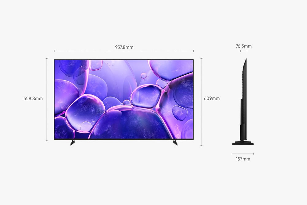 Televizor inteligent Samsung Crystal UHD 43 inch U8075F 2025 4K [Versiune regională franceză, spaniolă, portugheză]...[Versiune regională franceză, spaniolă, portugheză]