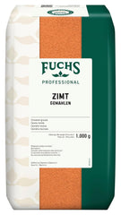 Fuchs Professional - Zimt gemahlen | Zum Würzen von Süßen et Würzigen Gerichten | Qualité professionnelle pour les grossistes et la gastronomie | Sac recyclable de 1 kg