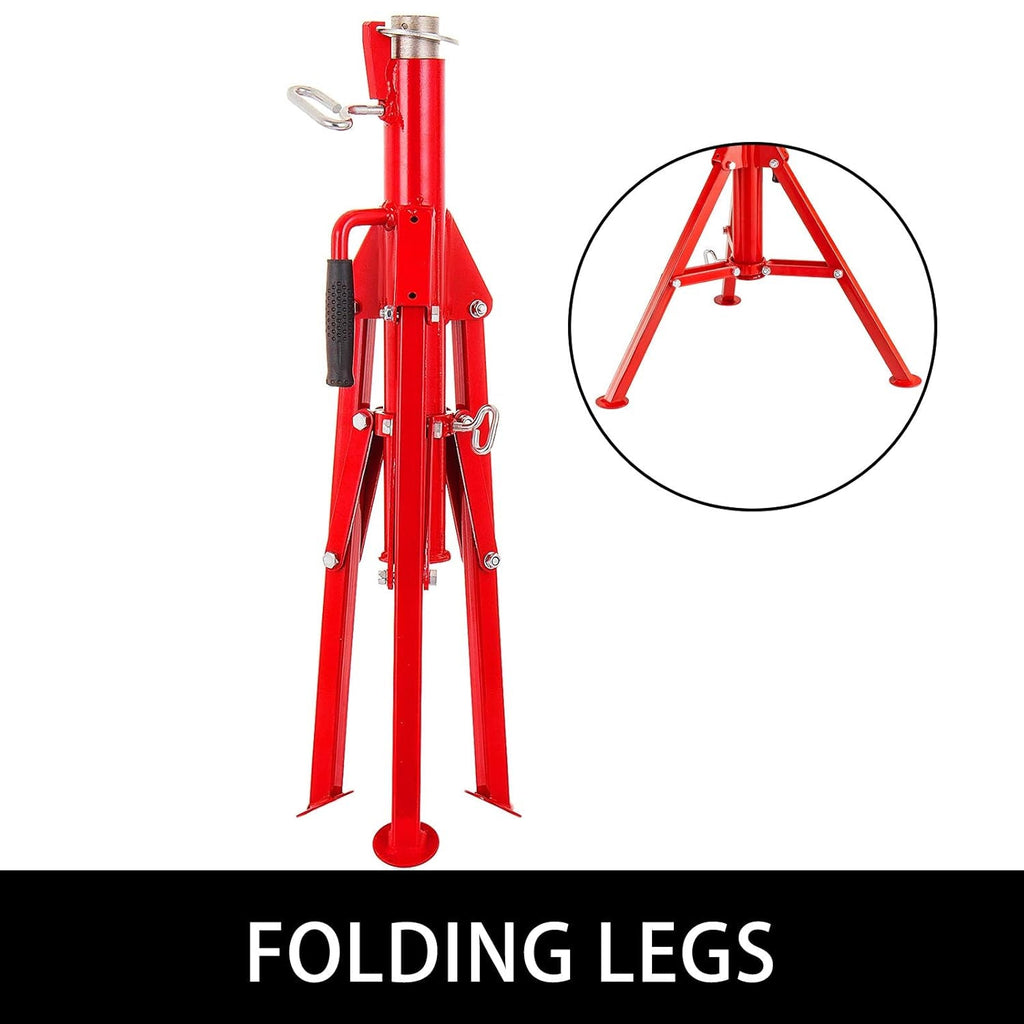 Suport pentru furtun VEVOR 4500 lbs Suport pentru furtun cu cap în V pentru susținerea furtunului în timpul înfiletării, reglabil pe înălțime până la 132 cm