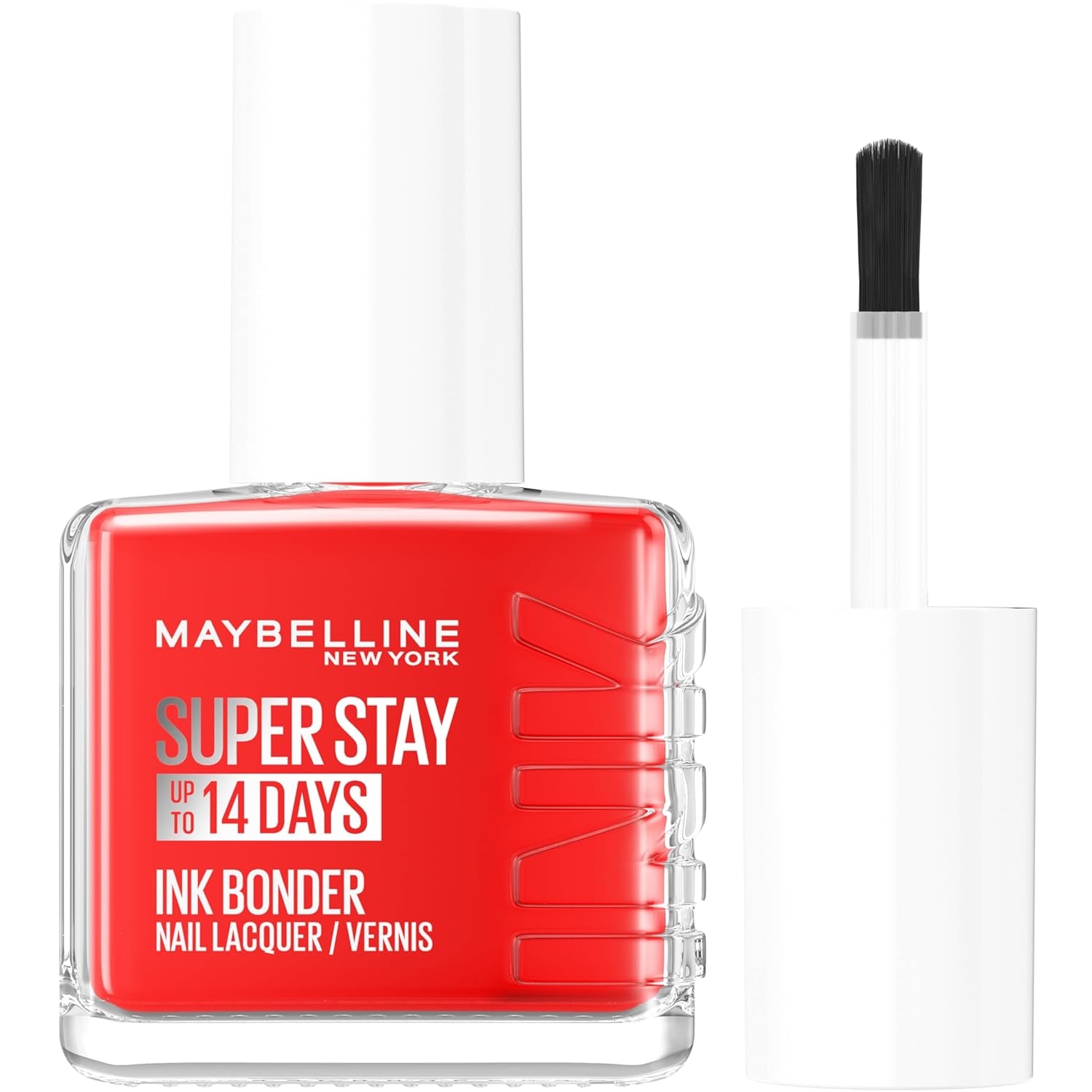 Maybelline New York - Vernis à ongles colorés longue tenue - Couleurs intenses et pigmentées - Renforce les ongles abîmés - Superstay Ink Bonder - Teinte : Blood Orange 493 - 12 ml