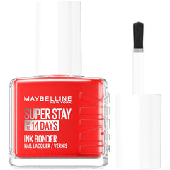 Maybelline New York - Vernis à ongles colorés longue tenue - Couleurs intenses et pigmentées - Renforce les ongles abîmés - Superstay Ink Bonder - Teinte : Blood Orange 493 - 12 ml