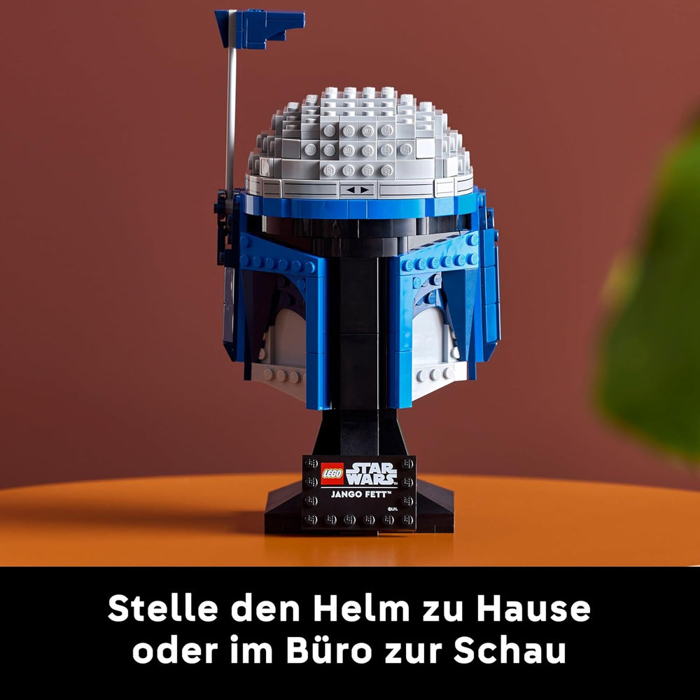 LEGO Star Wars 75408 Casque de Jango Fett - Bauset Mandalorien pour Erwachsene - Modèle avec support, enfant de nom et antenne réglable - Conçu pour les fans de Angriff der Klonkrieger