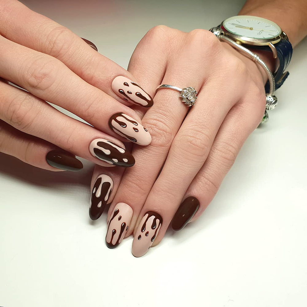 Semilac Vernis à Ongles UV 029 Espresso 7ml Collection Noir Blanc