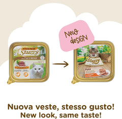 Mister Nassfutter für ausgewachsene Katzen, Turkey, Line Pastete und Fleisch in Stücken, total 3,2 kg (32 Becher x 100 g)