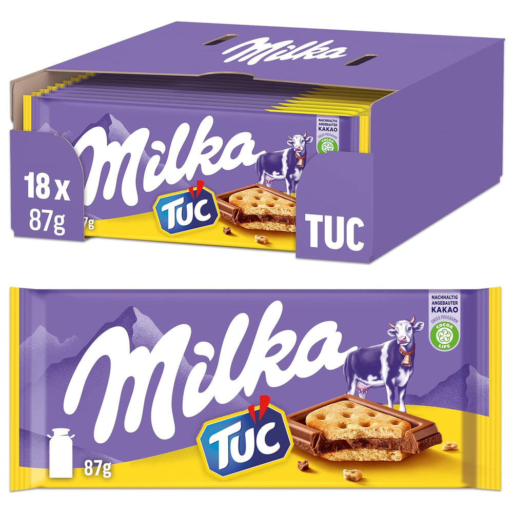 Milka Cow Spots – Chocolat au lait alpin avec chocolat blanc au design Cow Spot – 24 x 90 g