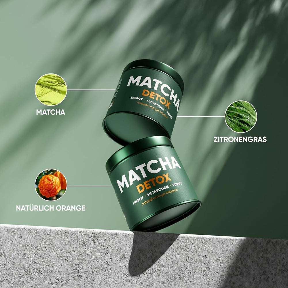 WOW TEA Matcha pulbere – pulbere fină din Japonia cu gust proaspăt – ideală pentru ceai Matcha, latte sau smoothie-uri – fără aditivi (detox)