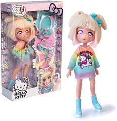 4SF -  Manga Fashion Unicorns, Japanische Fashion Puppe, Figur von 19,5 cm mit 15 Gelenkpunkten, Inklusive Ra-Ra-Rock, Beinstulpen und Haarband mit Ohren, Famosa (HKTF2000)