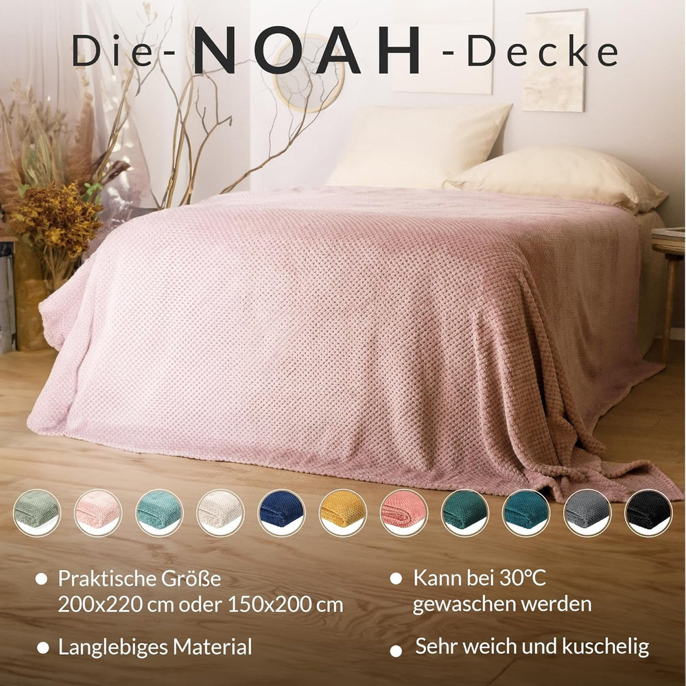 HOMLA Noah Couverture décorative douce - couverture confortable en fibre de polyester pour la maison couverture moelleuse pour canapé-lit - 150 X 200 cm motif grain de riz couleur moutarde Lits et couvertures Besuche den HOMLA-Store